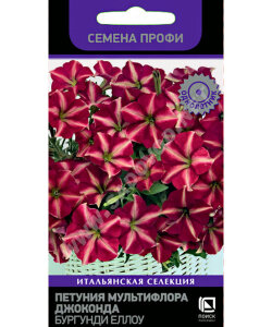 Петуния мультифлора Джоконда Бургунди Еллоу (ПРОФИ)